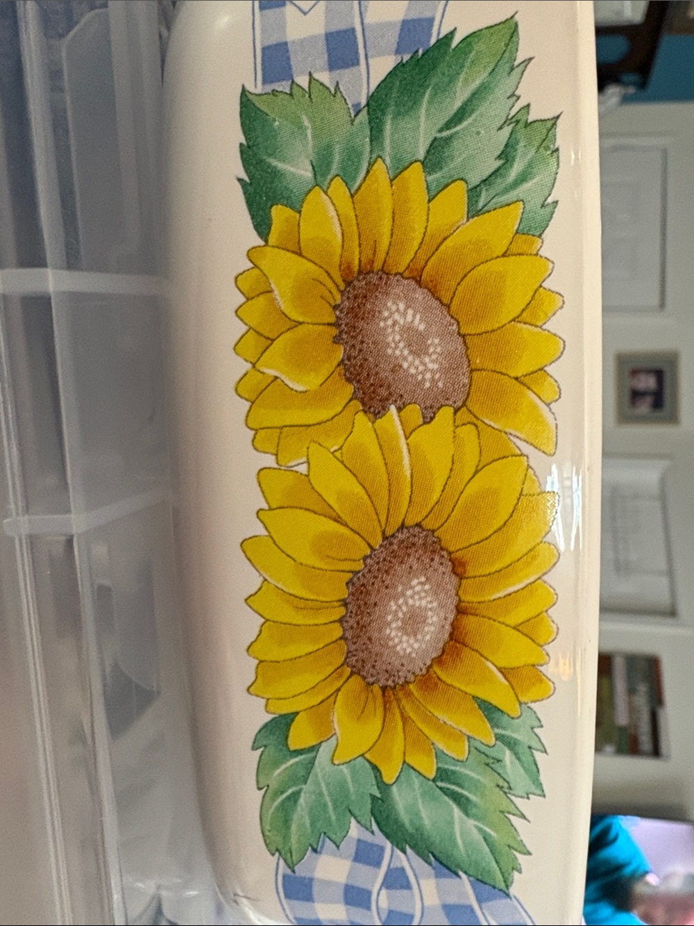 Corningware sunflower bowl with lid